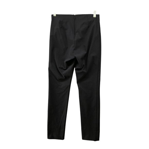 Athleta Black Ankle Pants Womens Size 4 Mid Rise Split Hems Slim Dress Pant - Picture 2 of 9
